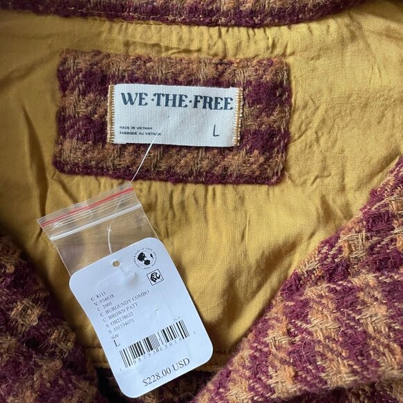 Free People Get Around Houndstooth Shirt Jacket - Picture 6 of 6